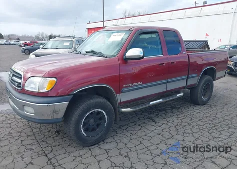 2002 Toyota Tundra Sr5 V8 из США, поврежденный, VIN 5TBBT44172S265288